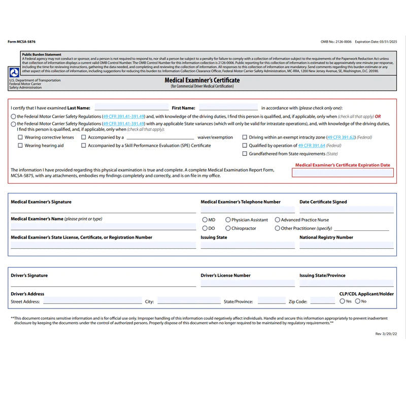 MCSA 5876 Cert Card - Trifold (Pack of 25)